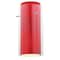 Access Lighting Glassn Glass, Cylinder Shade, Brushed Steel Finish, Clear Red Glass 23133-BS/CLRD - alternate 1